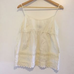 Lucky Brand cotton eyelet camisole. TWO FOR $20